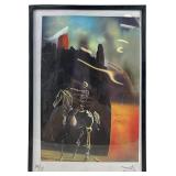 Salvador Dali "The Horseman Of Death" Framed Print