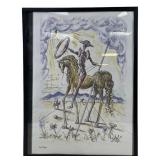 Salvador Dali "Don Quixote" Framed Print