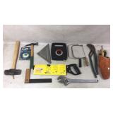 Hand Tools Including Hammers and Saws