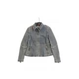 Vintage Elie Tahari Front-zip Blue Denim Jacket