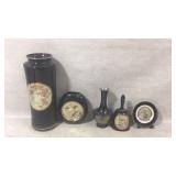 Asian gold rimmed glassware