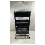 black IKEA Rï¿½SKOG Utility cart, featuring a