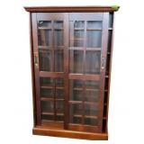 49 inch Tall Display Cabinet with Sliding Doors