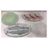 Decorative Glass Plates, Made in Italy