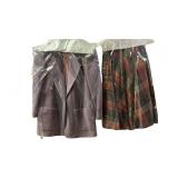 Vtg. VINVERT Japanese Plaid Wool Skirt, Vtg.