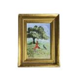 Vintage Vivian Hollan Swain Signed Oil Painting