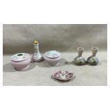 charming vintage miniature bud vases feature a