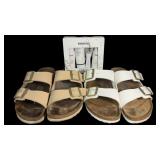 (2) Pairs of Birkenstocks Slip-on Sandals,