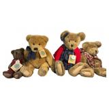 (4) Vintage Boyds Teddy Bears, Miss MacIntosh,