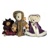 (3) Vintage Boyds Teddy Bears, Fern Woodsbeary,