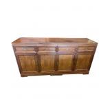 Wooden Sideboard with Four Drawers and Cabinets