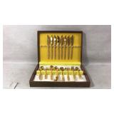 Americana golden heritage silverware set