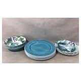 Plates and Bowls with Oceanic Theme Design
