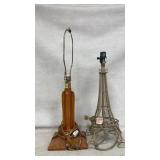Table Lamps: Eiffel Tower and Wood Base Designs