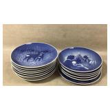 Danish Porcelain Christmas Plates
