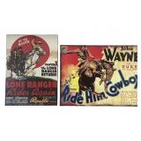 (2) Lone Ranger Metal Signs