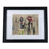 Attributed SAMO Untitled Acrylic On Paper