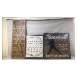 3 Baseball-Themed Decorative Signs