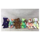 Six Ty Beanie Babies with Tags