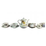 Assorted Misc. Porcelain Teacups & Saucers,