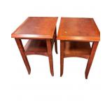 2 Wooden Side Tables