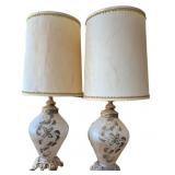 Vtg Hollywood Regency Table Lamps