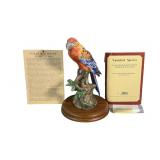 Vintage Cuban Red Macaw Porcelain Figurine by