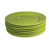 Royal Norfolk Santa Fe Lime Green Dinner Plates