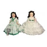 (2) Vintage Madame Alexander "Scarlett" Dolls