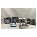 sports trading card boxes, including Topps