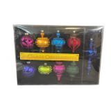 Set of 9 Costco Jewel Tone Christmas Ornaments