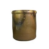 Antique Brown Stoneware Crock Primitive Kitchen