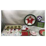 assortment of festive ceramic and glass