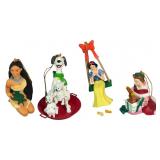 (4) Grolier Christmas Magic Disney Character