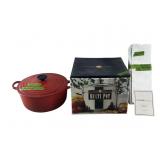 Red Cast Iron Pot, Multi Pot, Voyager Massager