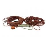 (2) outdoor extension cords & indoor power strip