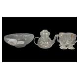 Vintage Princess House Crystal Glass Teapot,