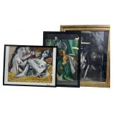 (3) Pablo Picasso Framed Prints