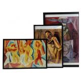 (3) Pablo Picasso Framed Prints