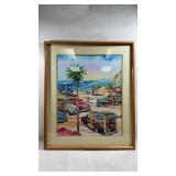 framed jigsaw puzzle of the artwork Moonlight