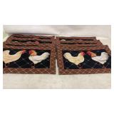 Rooster /Hen Fabric Place Mats