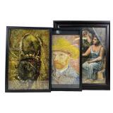 (3) Framed art prints Picasso & Van Gogh