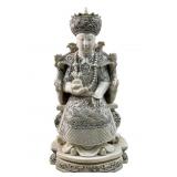 Antique Chinese carved ivory empress sculpture