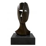 After Pablo Picasso Cubism Two Face Bronze