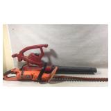 Hedge trimmer and leaf blower