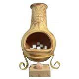 Vintiquewise Outdoor Clay Chiminea with