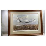 framed wildlife art print titled "Over the