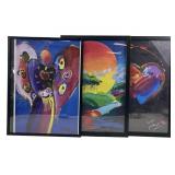 (3) Peter max framed prints