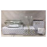 Princess House Crystal Dish Set with Glassware