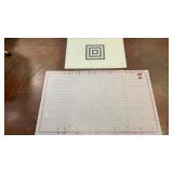2 large self-healing rotary cutting mat with grid